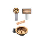 WASTE KIT FOR SINGLE BOWL SINK - COPPER