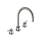 AREO 3 HOLE DESIGN BRUSHED STEEL