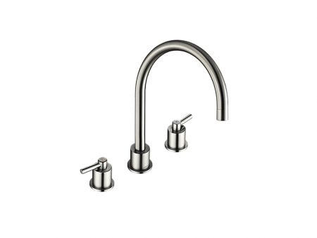 AREO 3 HOLE DESIGN BRUSHED STEEL