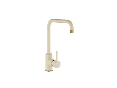 CASCATA SQUARE SPOUT GOLD/BRASS - PURQUARTZ CHAMPAGNE