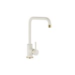 CASCATA SQUARE SPOUT GOLD/BRASS - PURQUARTZ WHITE