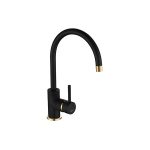 COURBE CURVED SPOUT GOLD/BRASS - PURQUARTZ BLACK