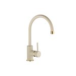 COURBE CURVED SPOUT GOLD/BRASS - PURQUARTZ CHAMPAGNE