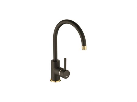 COURBE CURVED SPOUT GOLD/BRASS - PURQUARTZ MOCHA