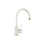 COURBE CURVED SPOUT GOLD/BRASS - PURQUARTZ WHITE