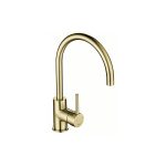 COURBE CURVED SPOUT BRUSHED GOLD BRASS