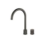 FINIRE KNURLED TWO HOLE TAP GUNMETAL
