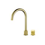 FINIRE KNURLED TWO HOLE TAP GOLD/BRASS