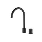 FINIRE KNURLED TWO HOLE TAP MATTE BLACK