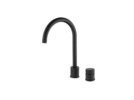 FINIRE KNURLED TWO HOLE TAP MATTE BLACK