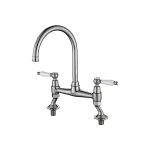 MOULINS CLASSIC BRIDGE MIXER BRUSHED STEEL