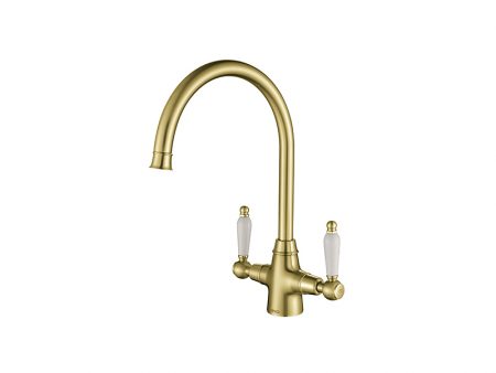 RODEZ CLASSIC SINGLE TAP BRUSHED GOLD BRASS