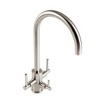 CURVATO WATER FILTER TAP BRUSHED STEEL