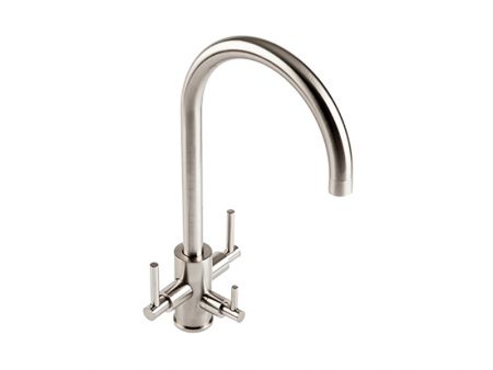 CURVATO WATER FILTER TAP BRUSHED STEEL