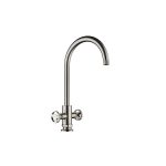 T421 HENRY HOLT COLLECTION TWIN LEVER BRUSHED STEEL