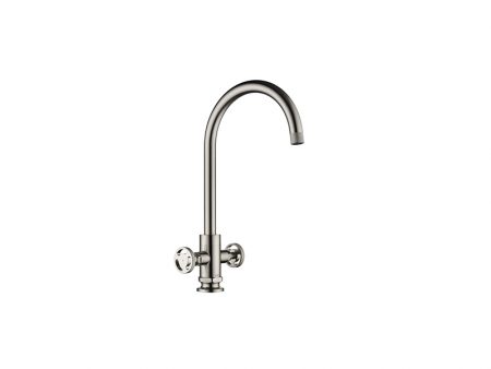 T421 HENRY HOLT COLLECTION TWIN LEVER BRUSHED STEEL