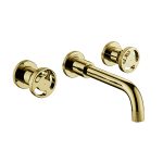 T434 HENRY HOLT COLLECTION WALL MOUNT GOLD BRASS