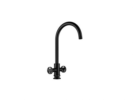 T425 HENRY HOLT COLLECTION TWIN LEVER MATTE BLACK