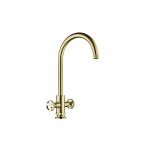 T426 HENRY HOLT COLLECTION TWIN LEVER BRUSHED GOLD BRASS