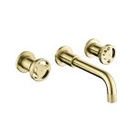 T436 HENRY HOLT COLLECTION WALL MOUNT BRUSHED GOLD BRASS