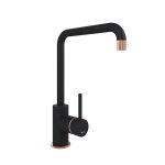 CASCATA SQUARE SPOUT COPPER - PURQUARTZ BLACK