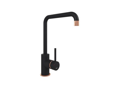 CASCATA SQUARE SPOUT COPPER - PURQUARTZ BLACK