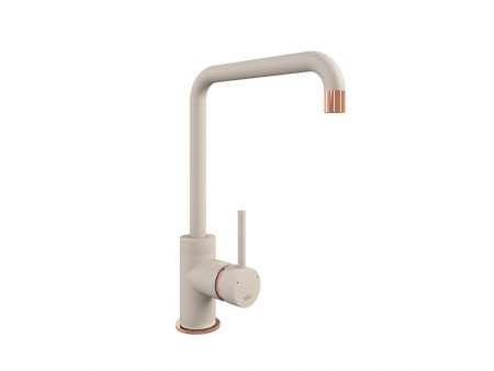 CASCATA SQUARE SPOUT COPPER - PURQUARTZ CHAMPAGNE
