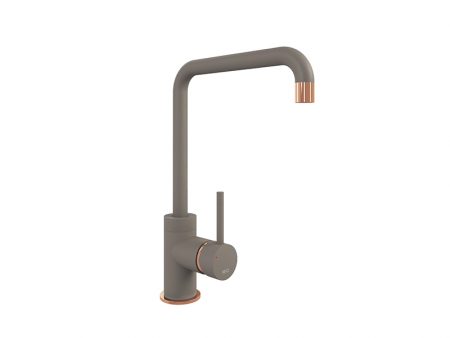 CASCATA SQUARE SPOUT COPPER - PURQUARTZ CONCRETE