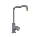 CASCATA SQUARE SPOUT COPPER - PURQUARTZ GREY