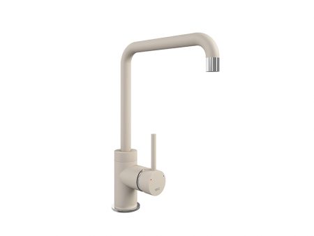CASCATA SQUARE SPOUT CHROME - PURQUARTZ CHAMPAGNE