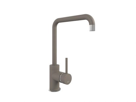 CASCATA SQUARE SPOUT CHROME - PURQUARTZ CONCRETE