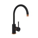 COURBE CURVED SPOUT COPPER - PURQUARTZ BLACK