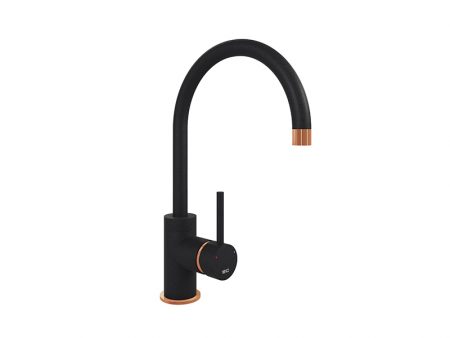 COURBE CURVED SPOUT COPPER - PURQUARTZ BLACK