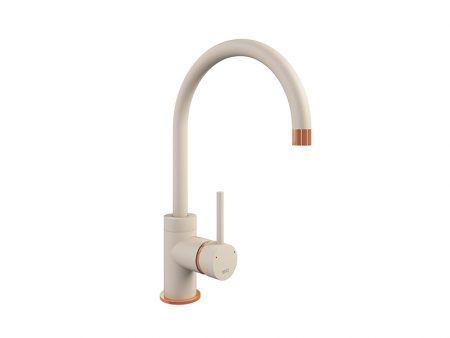 COURBE CURVED SPOUT COPPER - PURQUARTZ CHAMPAGNE