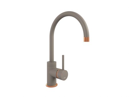 COURBE CURVED SPOUT COPPER - PURQUARTZ CONCRETE
