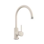 COURBE CURVED SPOUT CHROME - PURQUARTZ CHAMPAGNE