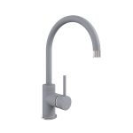 COURBE CURVED SPOUT CHROME - PURQUARTZ GREY