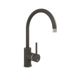 COURBE CURVED SPOUT CHROME - PURQUARTZ MOCHA