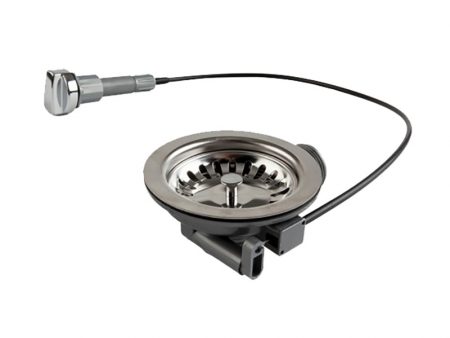 POP-UP BASKET STRAINER WASTE CHROME